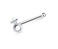 Female Symbol Silver Bone Nose Stud NSKD-785